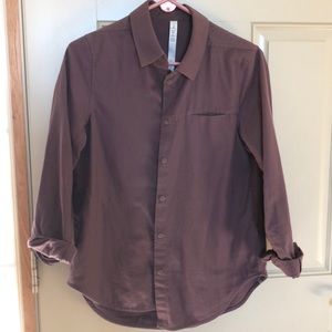 Lululemon solid flannel shirt, worn once